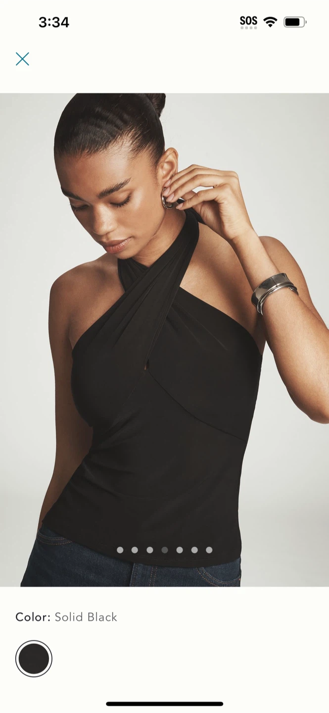 BNWT Anthropologie Tie Neck Halter Top S - photo 4