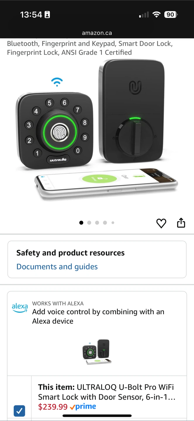 *New* $270 Ultraloq U-Bolt Pro Smart Deadbolt - photo 4
