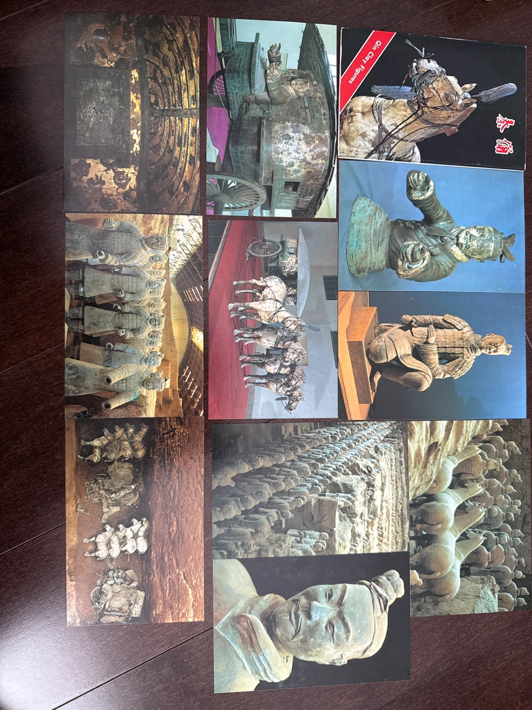 Qin Clay Figures postcards