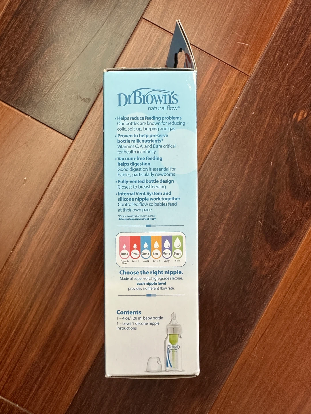 Dr. Brown's Options+ Anti-Colic Baby Bottle 4 oz / 120 ml - photo 2