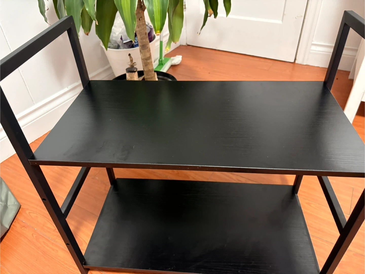 Black 2-Tier Shelf Unit - photo 4