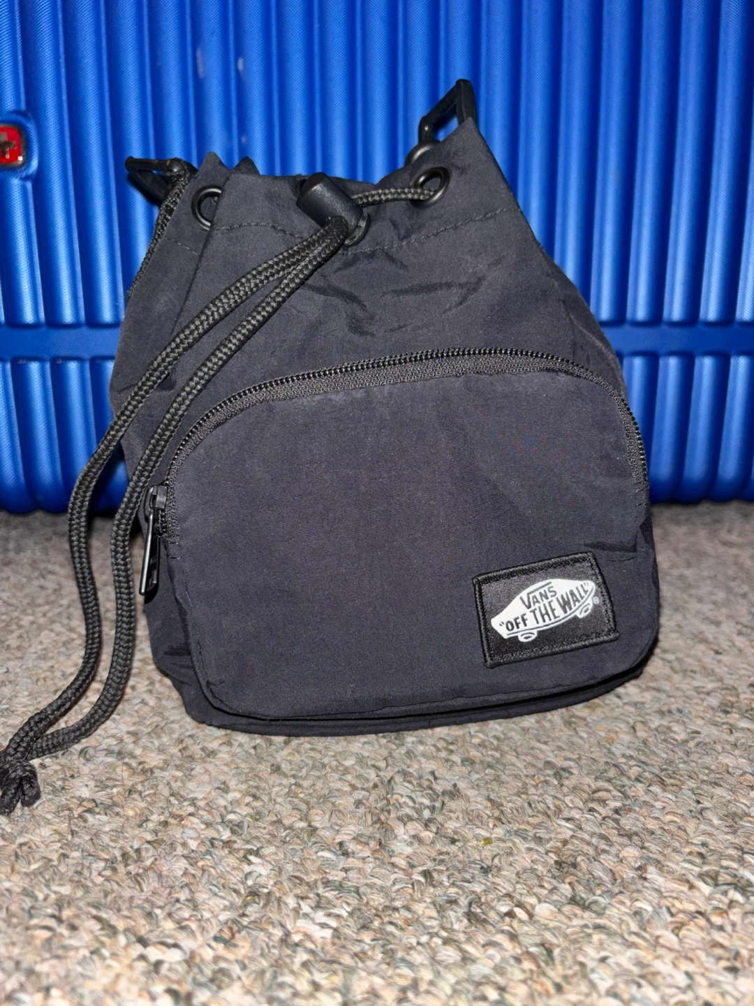 Vans Black Drawstring Bucket Bag