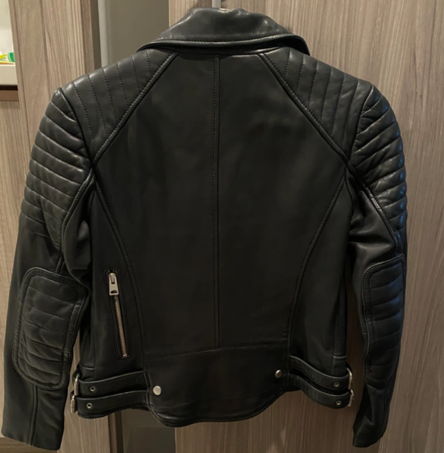 🧡All Saints Leather Biker jacket Size US0 New - photo 2