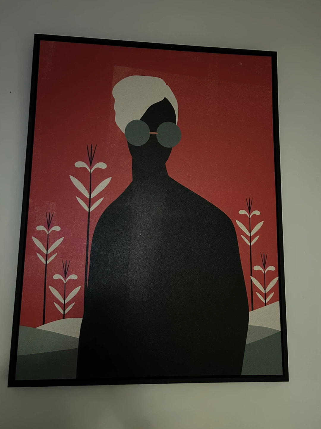 Framed Wall Art Print - Abstract Silhouette
