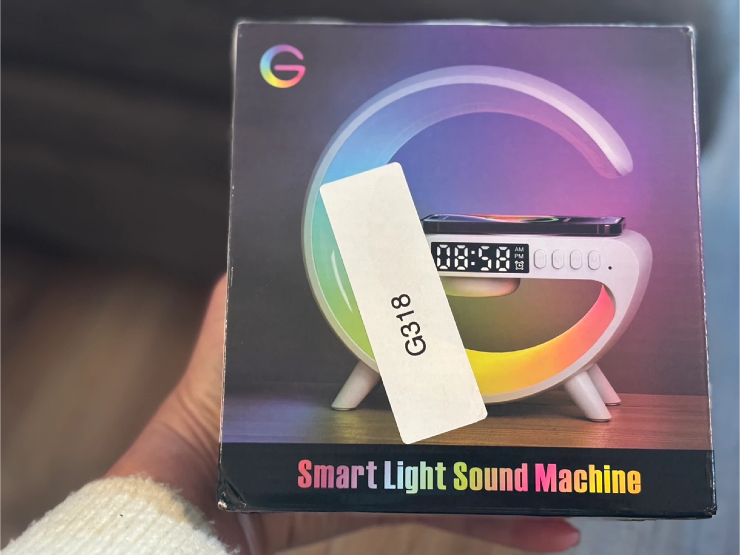 🧡NEW IN BOX Smart Alarm Clock + Sound + Wireless Charging - photo 3
