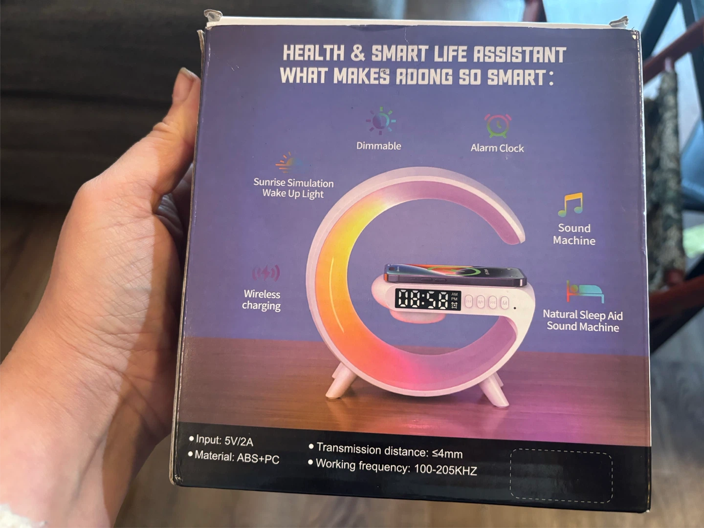 🧡NEW IN BOX Smart Alarm Clock + Sound + Wireless Charging