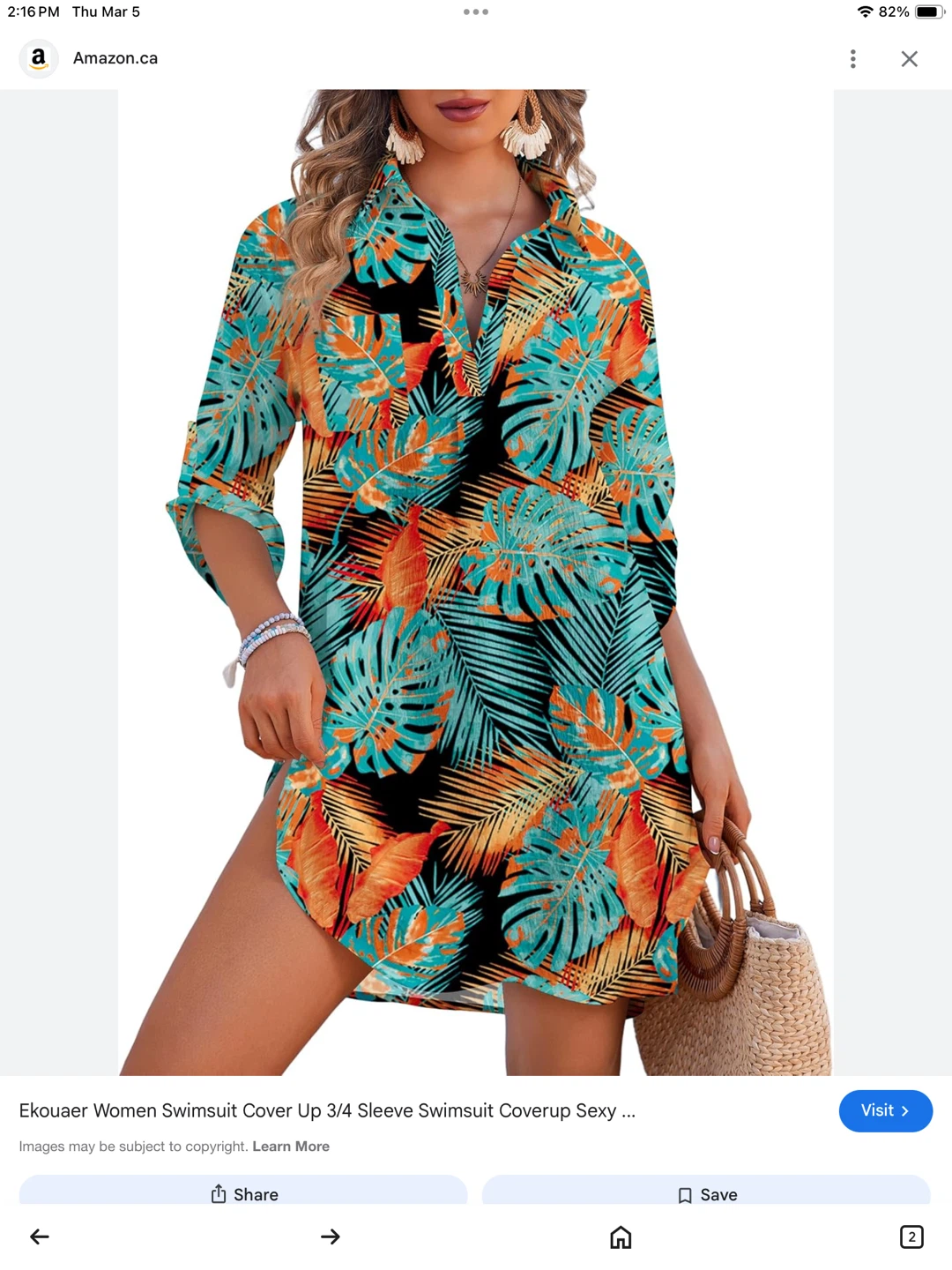 NWT Women's stylish Swimsuit Cover-Up size L