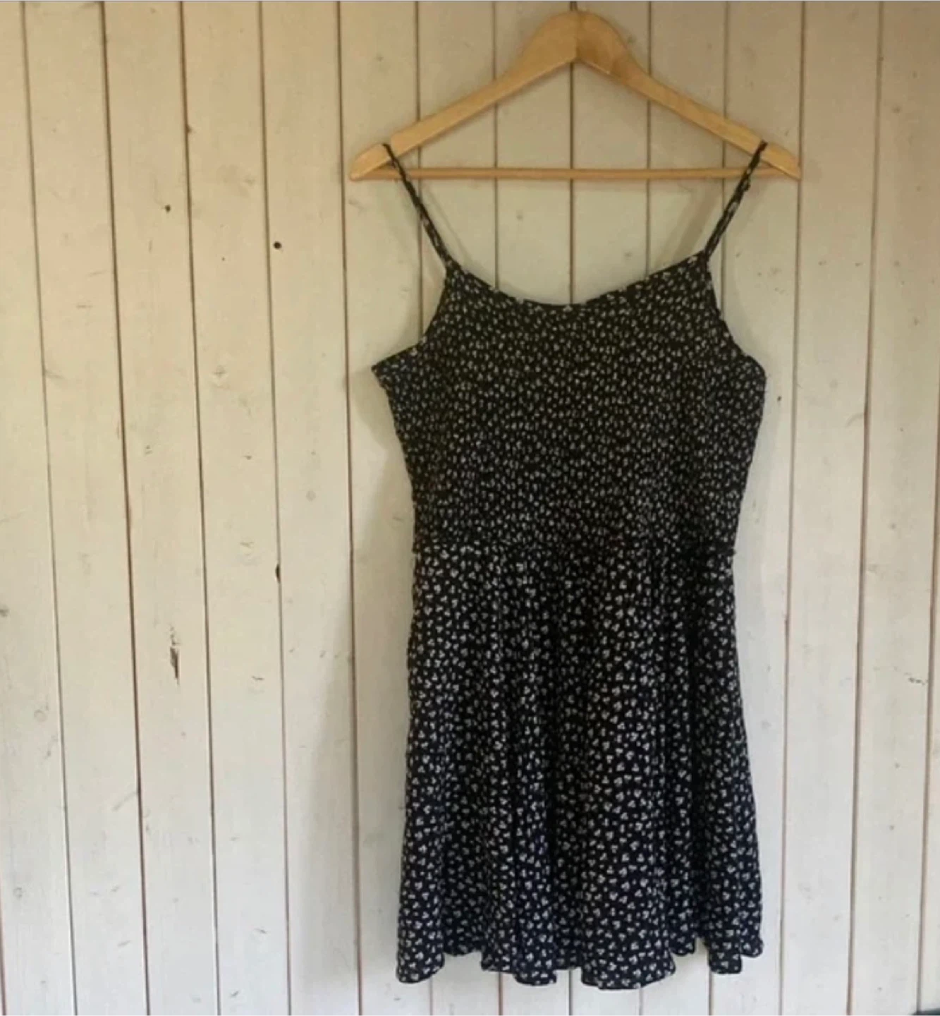 Floral Print Spaghetti Strap Fit & Flare Dress