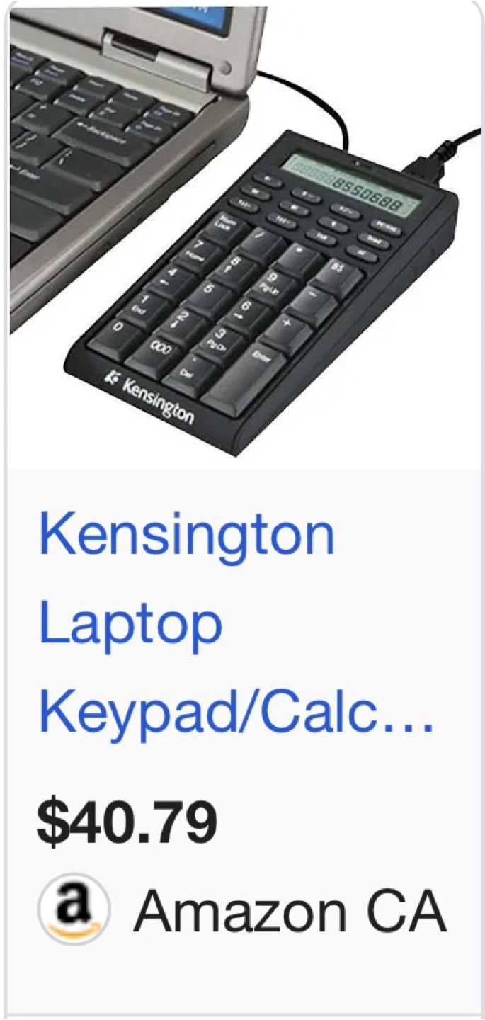 Kensington Laptop Keypad/Calculator with USB Hub. - photo 2