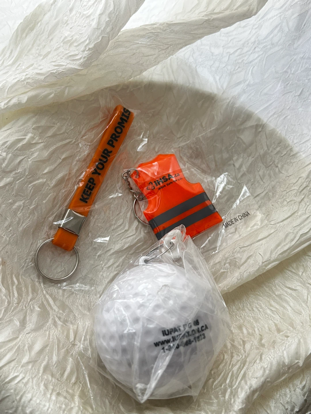 Orange Safety Keychain and Golf Ball Set - photo 2