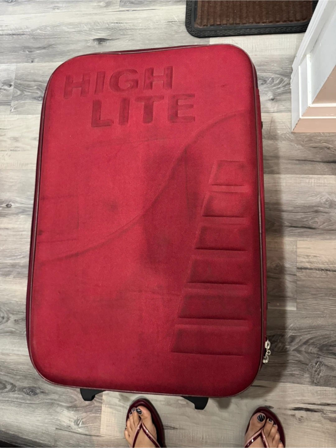 Highlite Red Suitcase Luggage