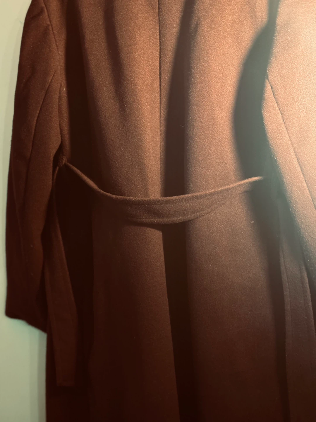 Suzy Shier Women's Burgundy Wool Blend Coat - Size L - photo 4