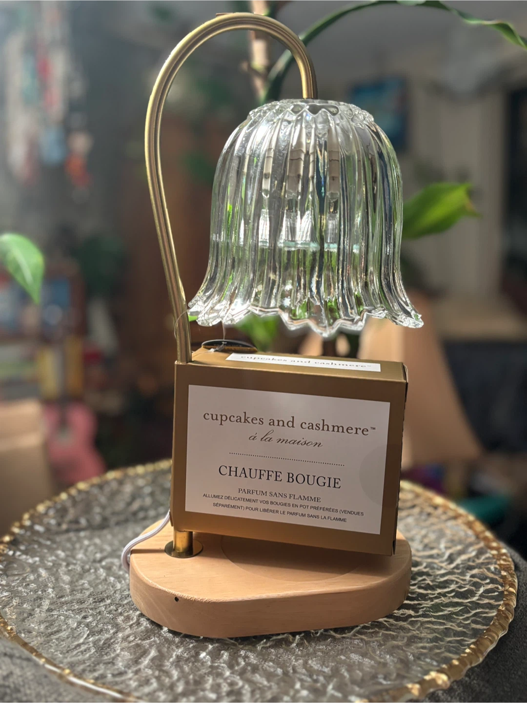 🧡 NWT Cupcakes & Cashmere Glass Candle Warmer Home Decor - photo 4