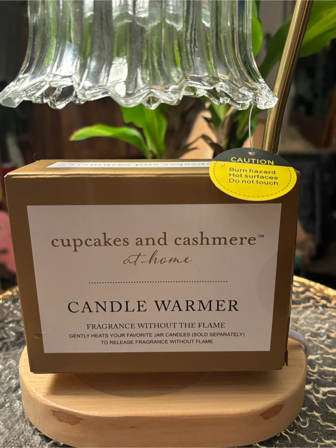 🧡 NWT Cupcakes & Cashmere Glass Candle Warmer Home Decor - photo 2