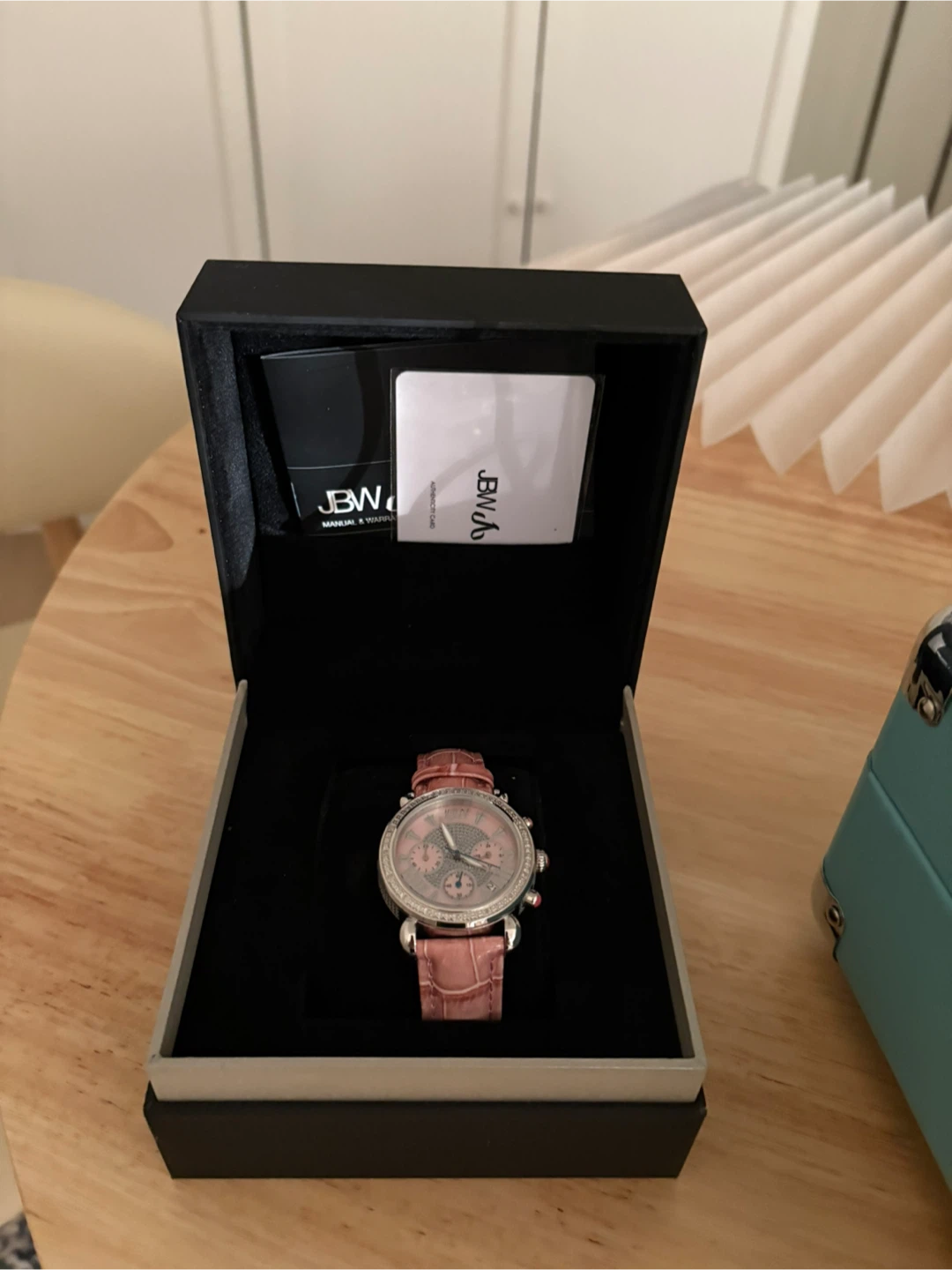 JBW Women's Crystal Chronograph Watch - Pink - photo 2