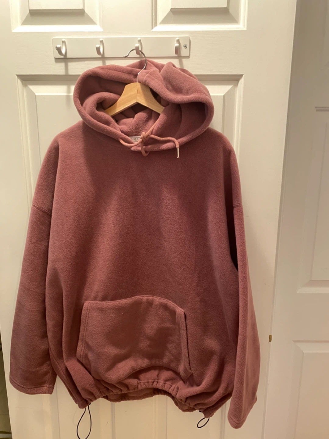 Mamon Unisex Fleece Hoodie - Rose Pink
