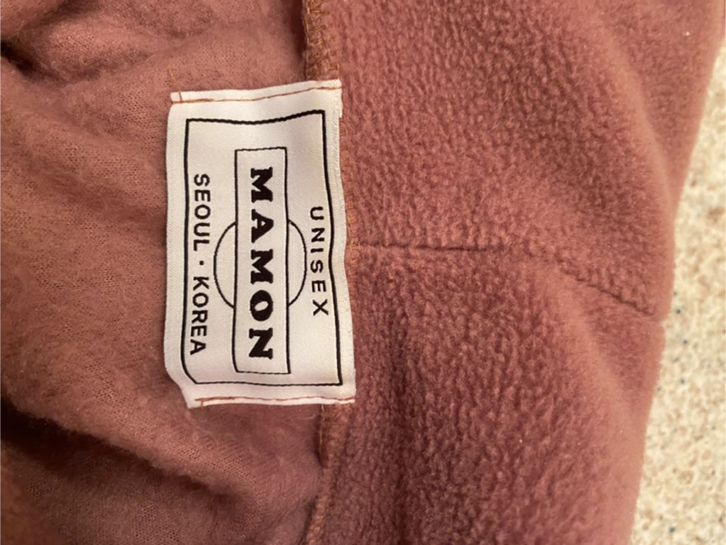 Mamon Unisex Fleece Hoodie - Rose Pink - photo 2