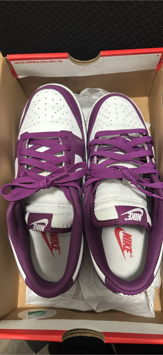 Nike Dunk Low Retro White/Violet 7.5 - photo 2