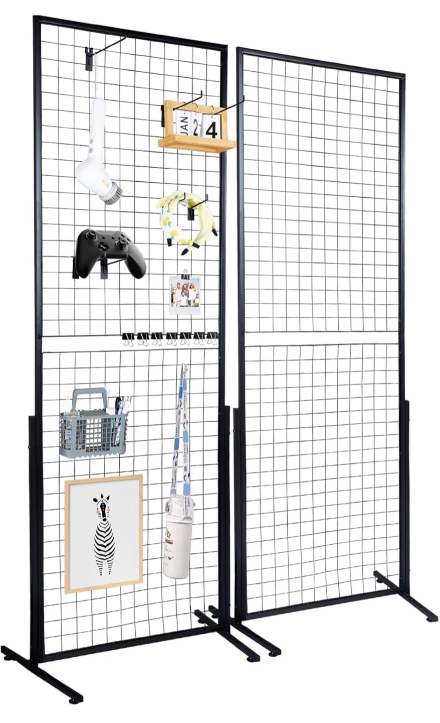 VEVOR 2-Pack Wire Grid Panel Tower Display Stands