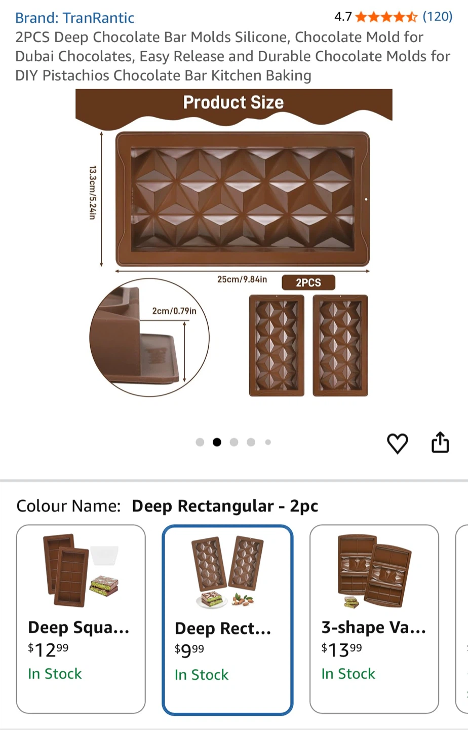 Deep chocolate silicone molds - photo 3