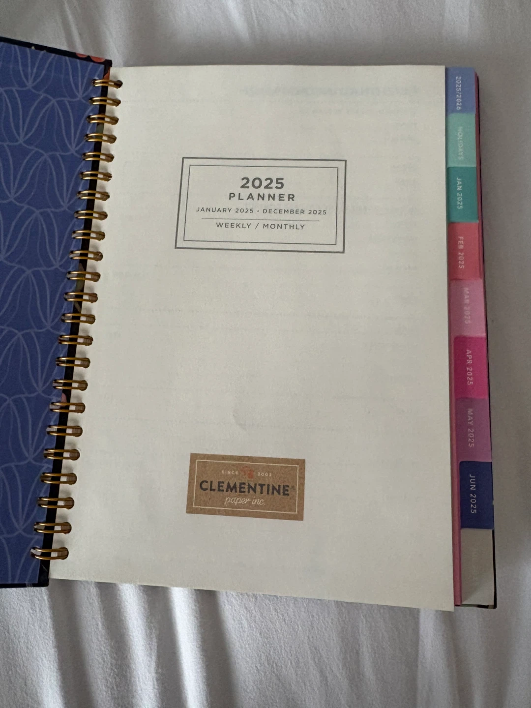 2025 Clementine Paper Inc. Weekly/Monthly Planner - photo 2