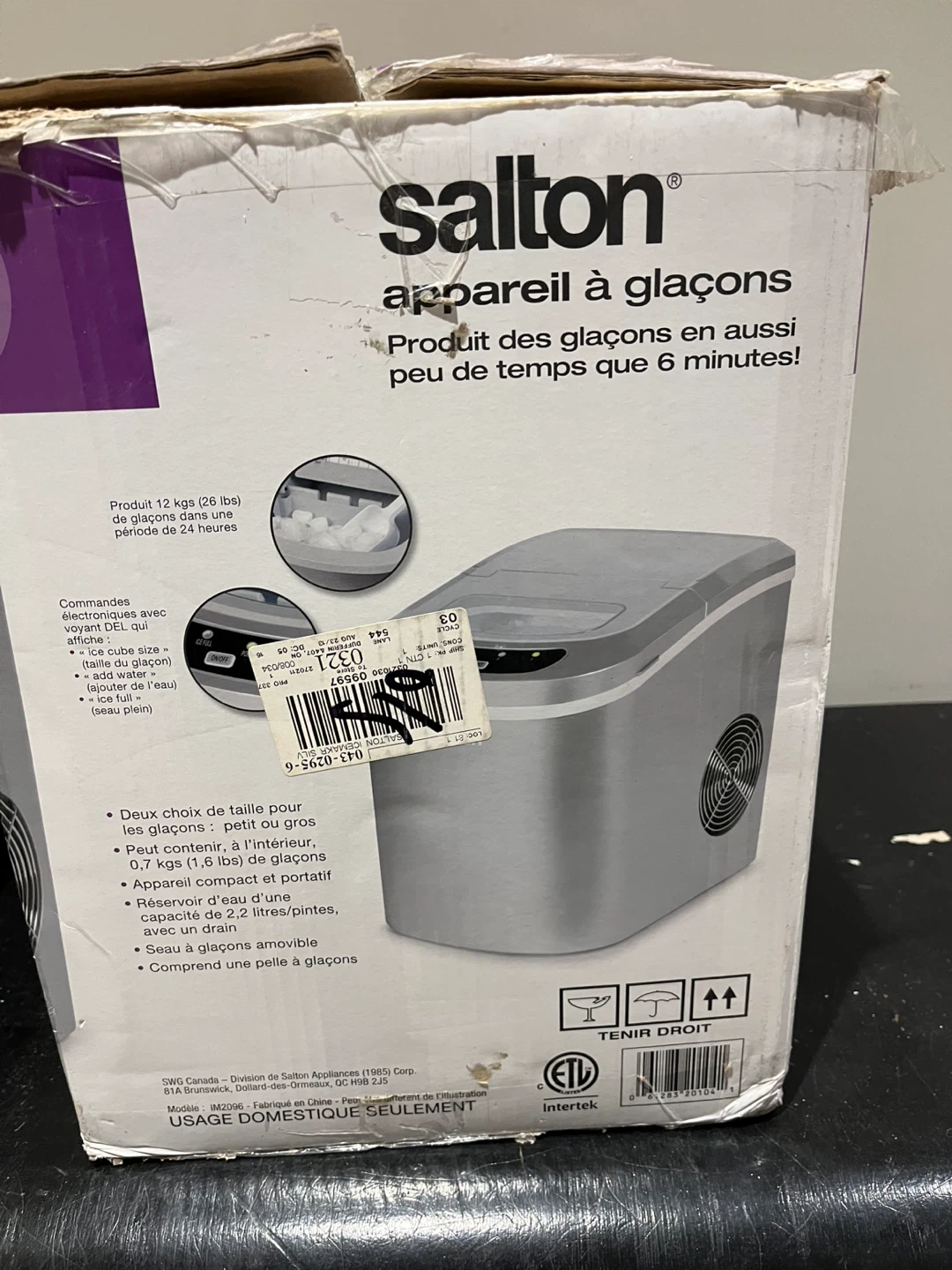 Salton Ice Maker IM2096
