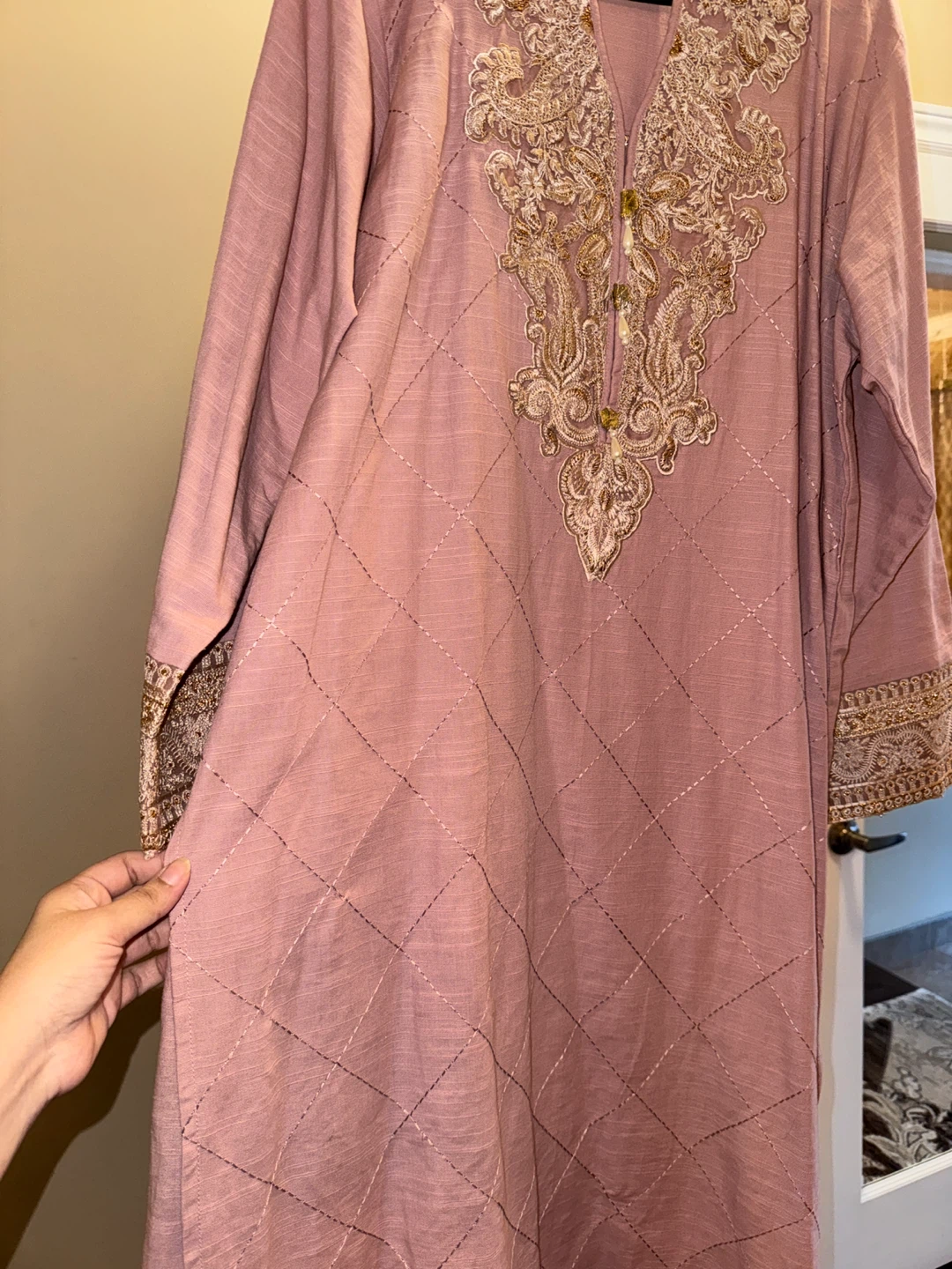 Khaadi Women's Embroidered Kurti - Pink - photo 3