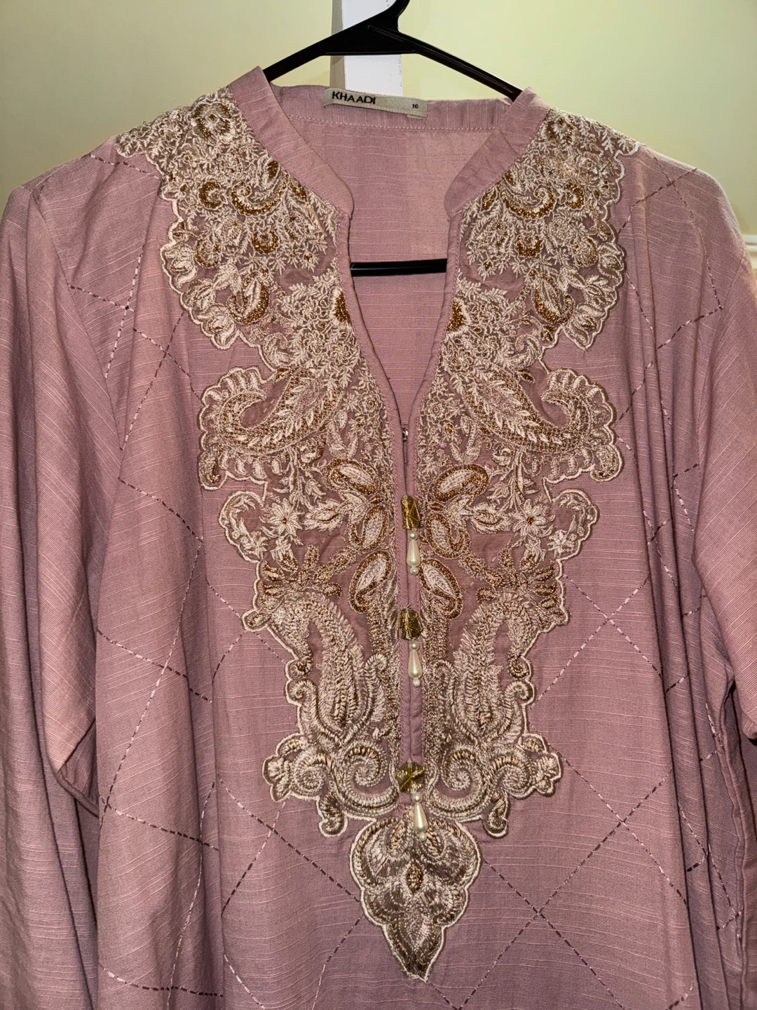 Khaadi Women's Embroidered Kurti - Pink