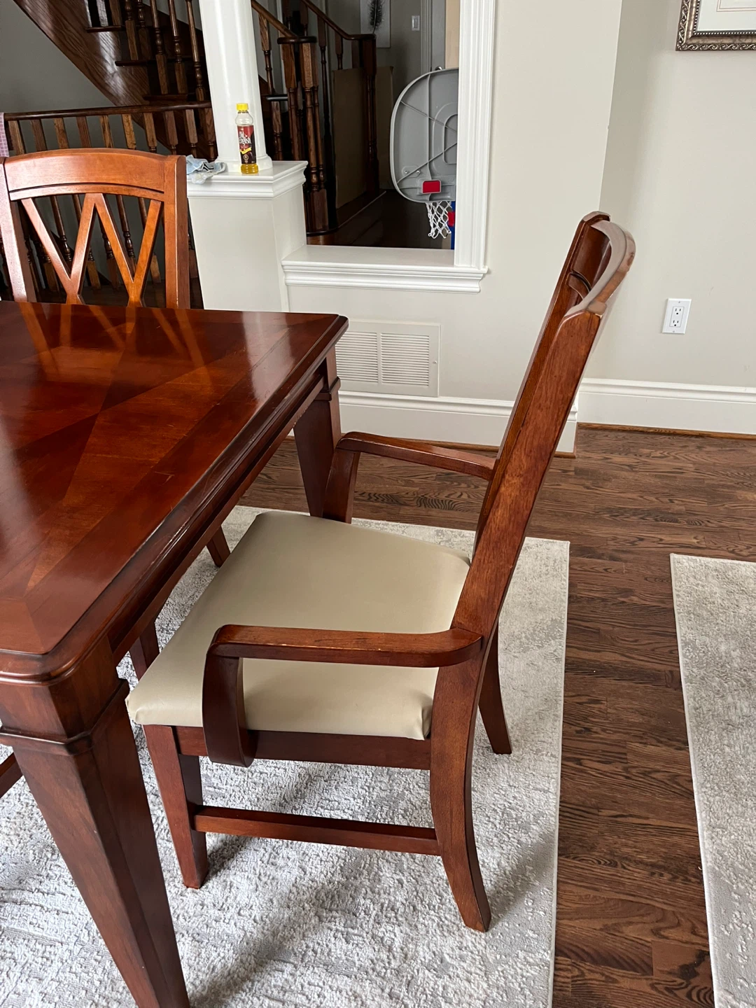Wooden Dining Table with 6 Chairs - photo 2