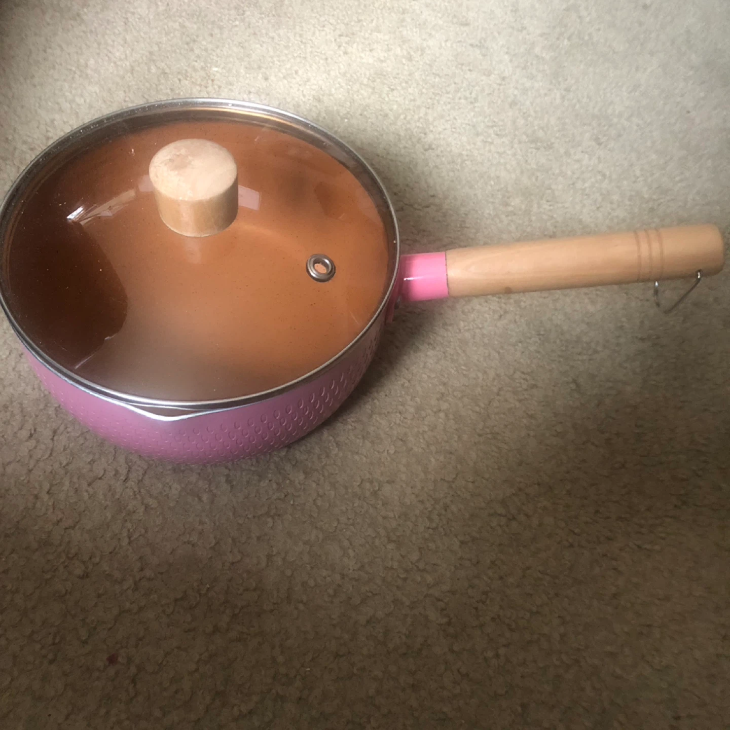 Pink 18cm Pot with Lid no box - photo 2