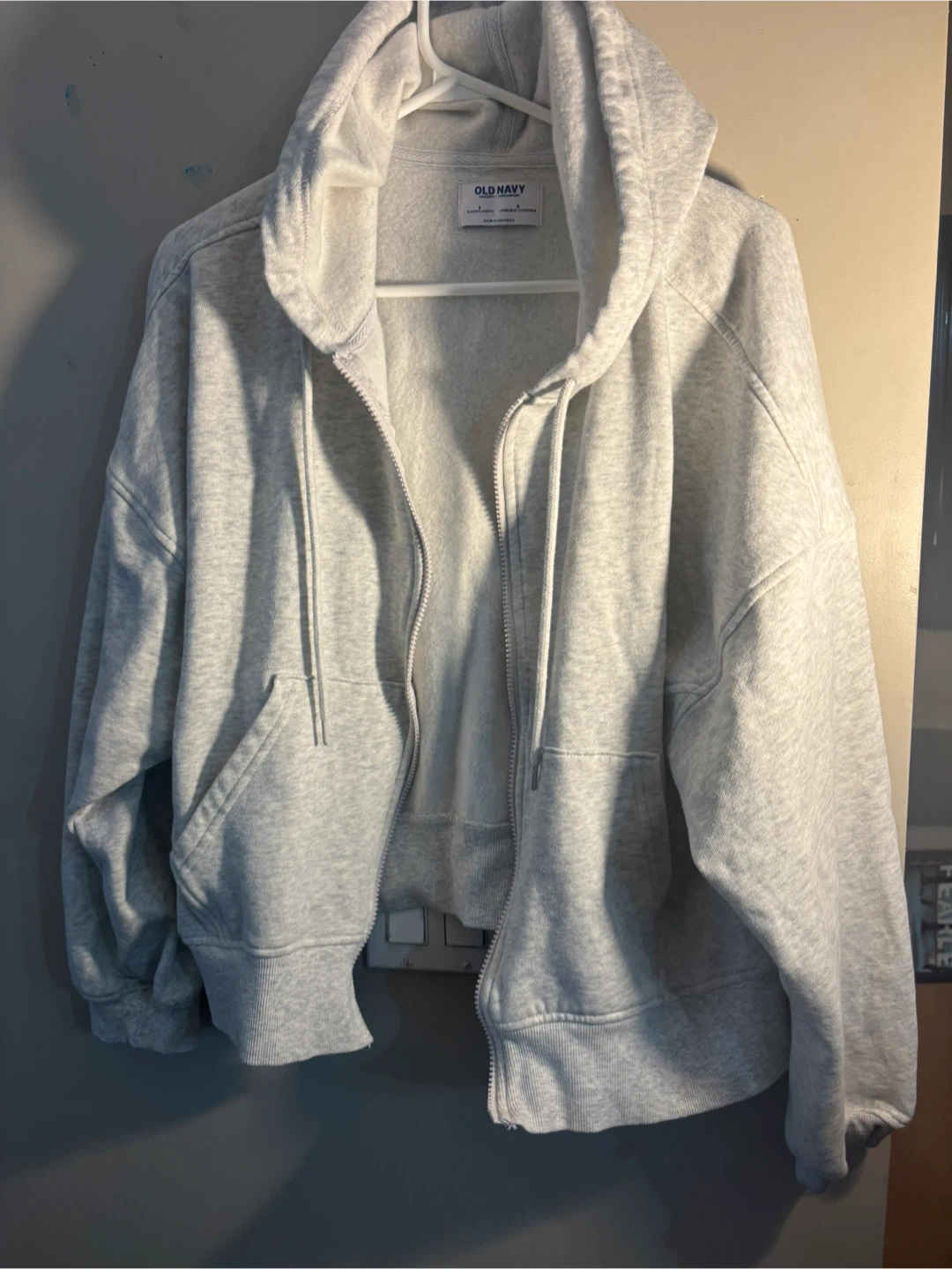 Old Navy Grey Zip-Up Hoodie