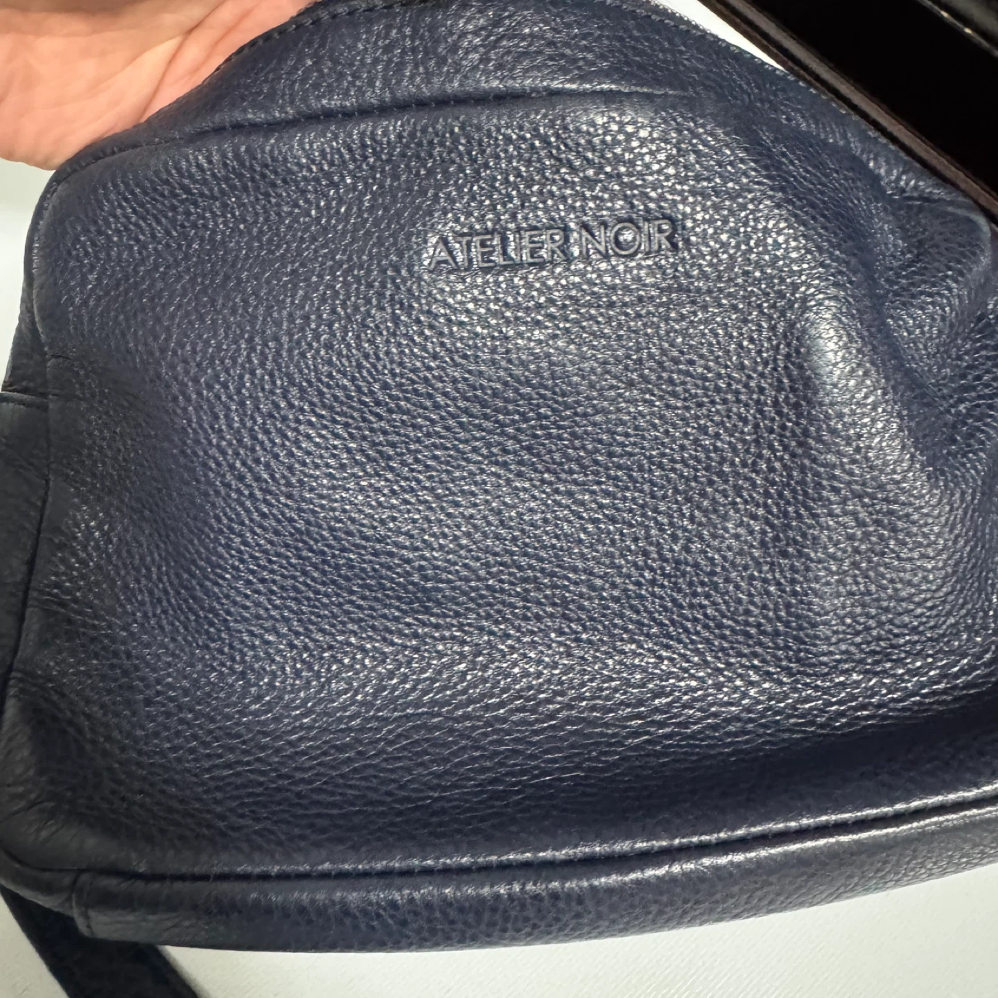 Atelier Noir Blue Leather Crossbody Bag