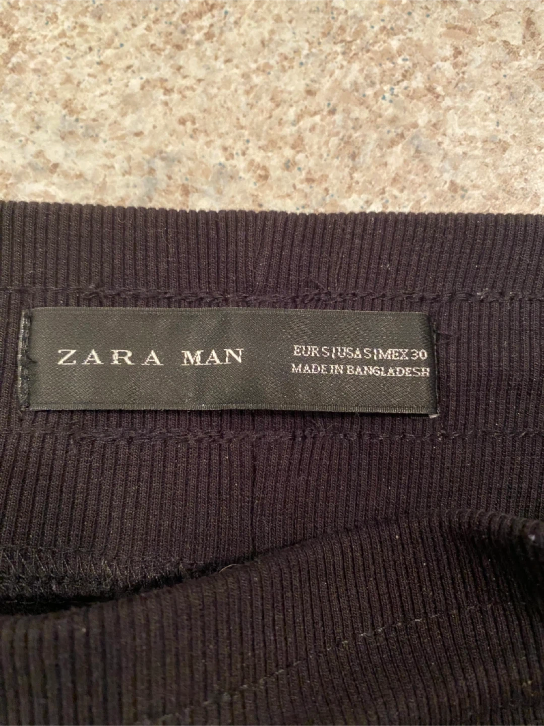 Zara Man Black & Beige Striped Jogger Pants Size 30 - photo 2