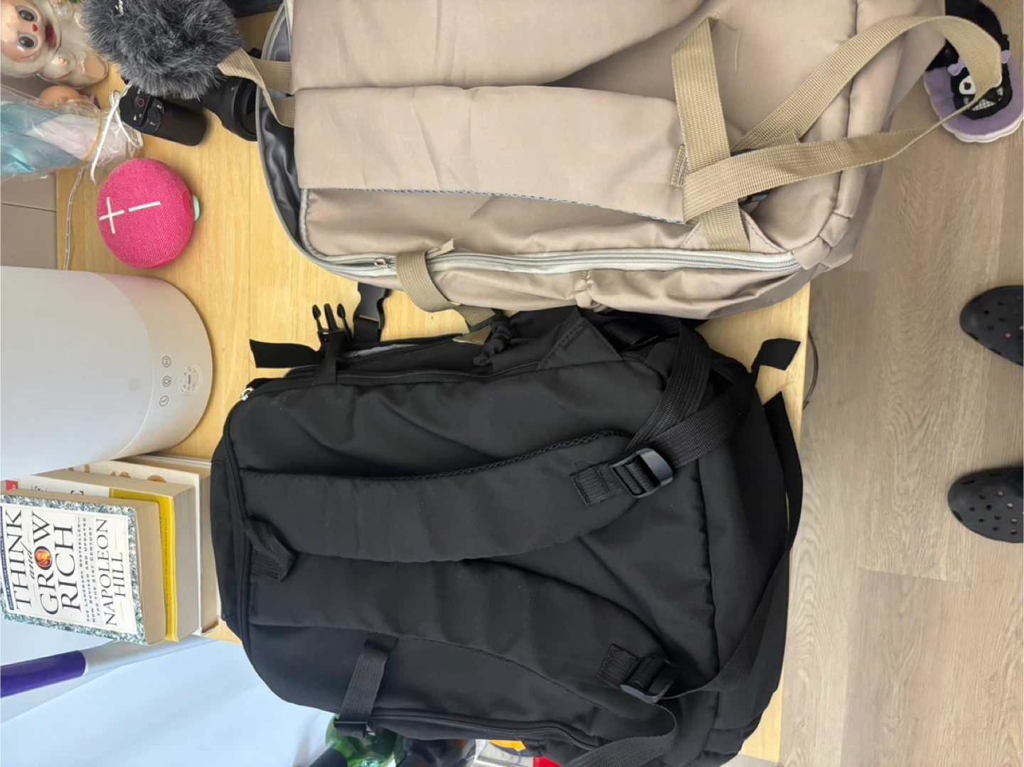 Multiple Layers Beige Backpack LEFT - photo 4