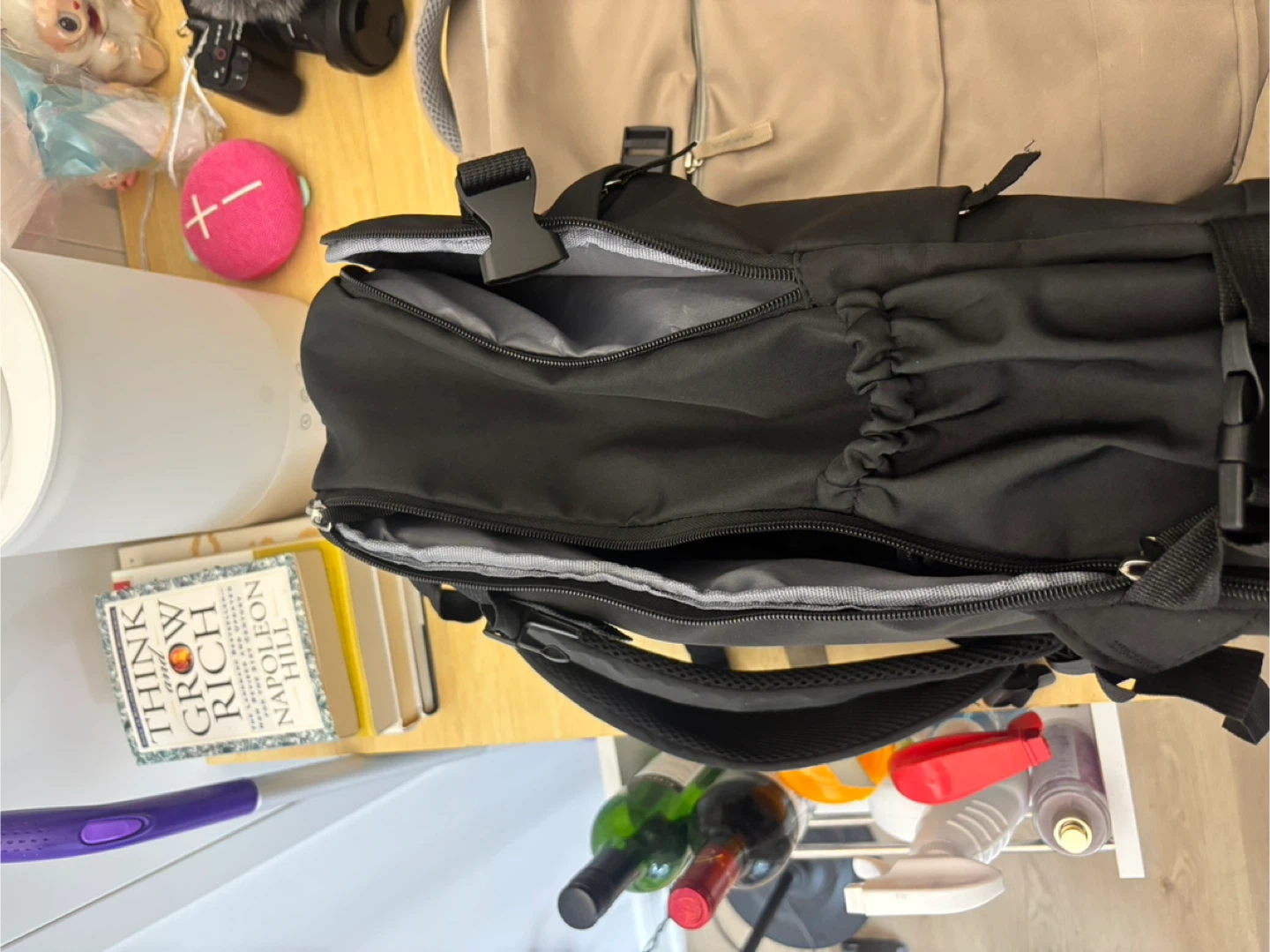 Multiple Layers Beige Backpack LEFT - photo 2