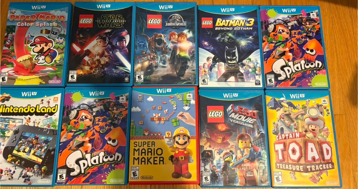 Wii U Games Bundle - Splatoon, Super Mario Maker, , LEGO & More