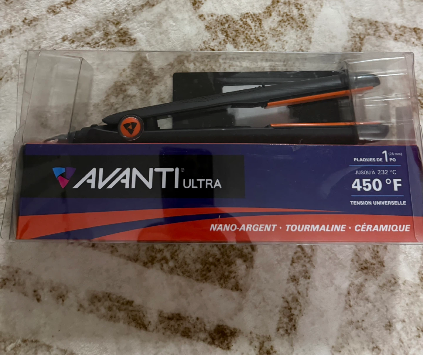 Avanti Ultra Nano-Silver Tourmaline Ceramic Flat Iron Black