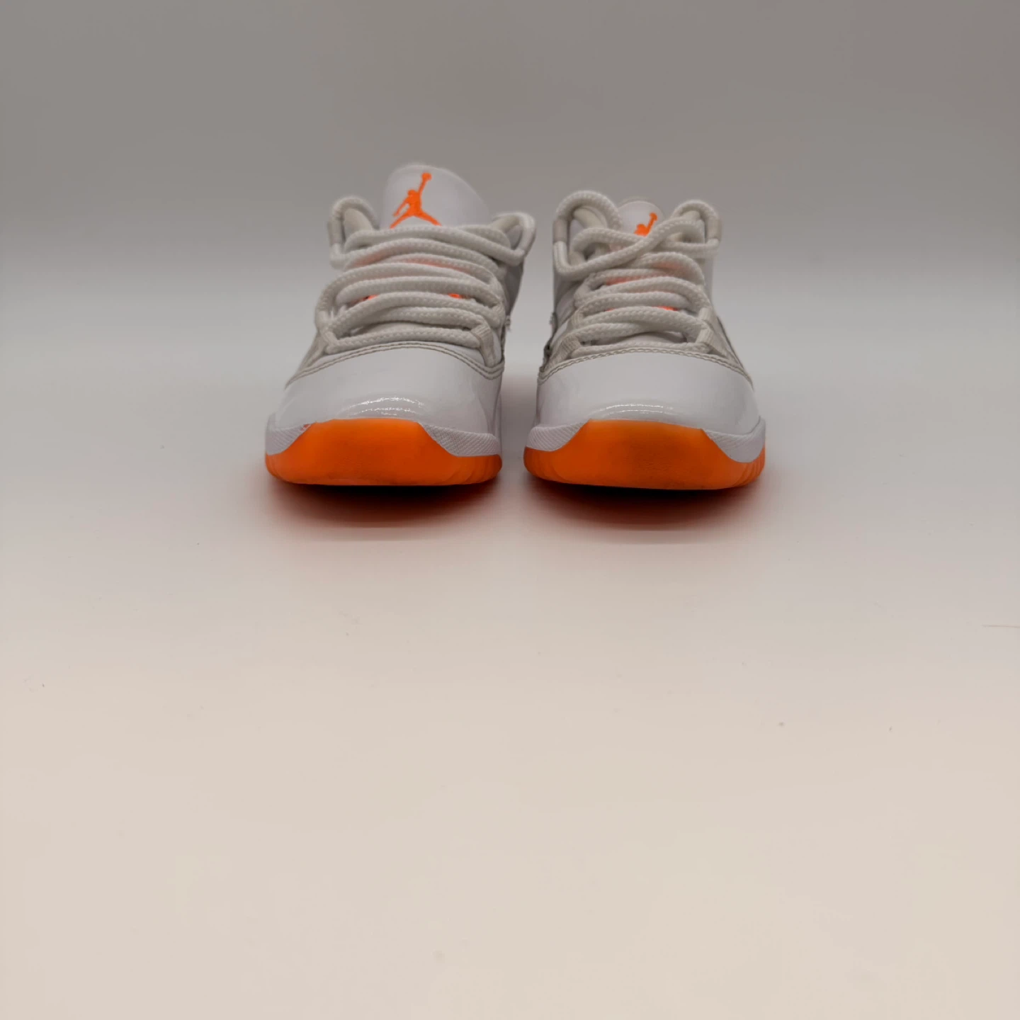 Air Jordan 11 Retro Low Kids Sneakers White Orange Size US 3Y - photo 4