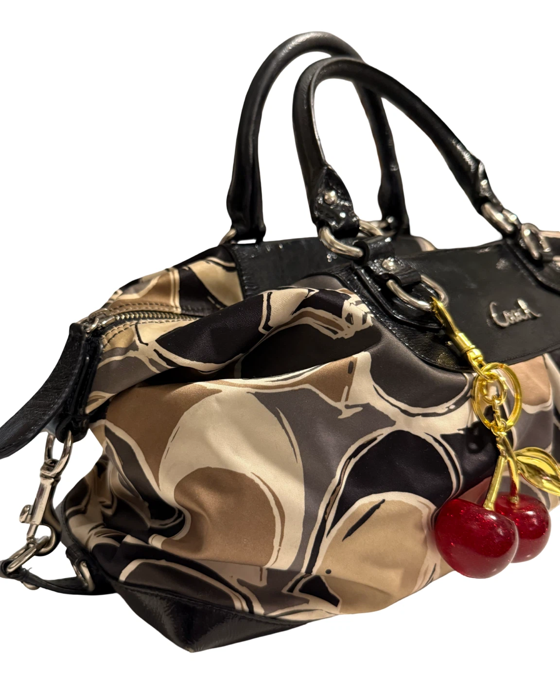 Y2K Coach Sateen Ashley Scarf Print Satchel Purse - photo 2