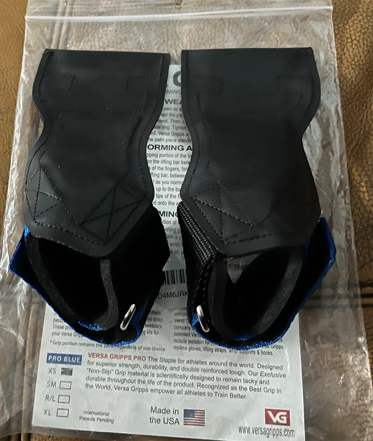 Versa Gripps PRO VG Pro 550 Blue XS Weightlifting Grips - photo 2