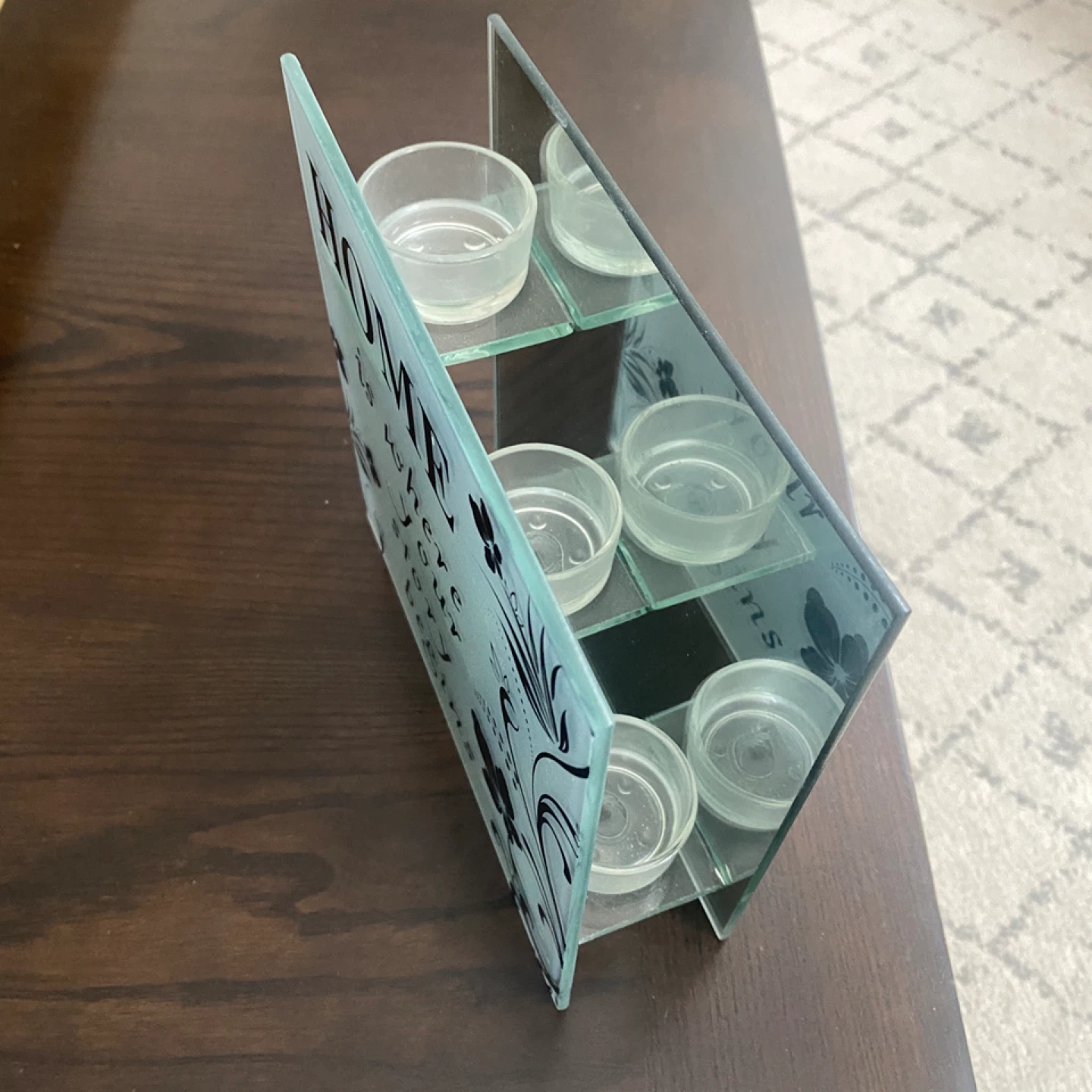 New - Mirrored candle holder - photo 3