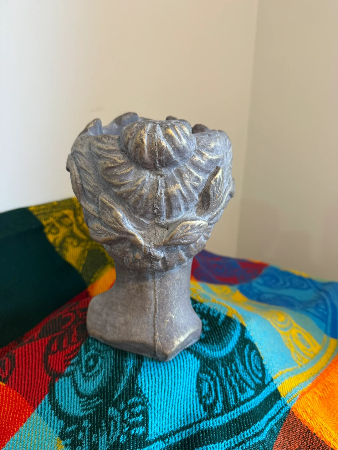 Bronze-look Head Planter Sculpture - photo 2