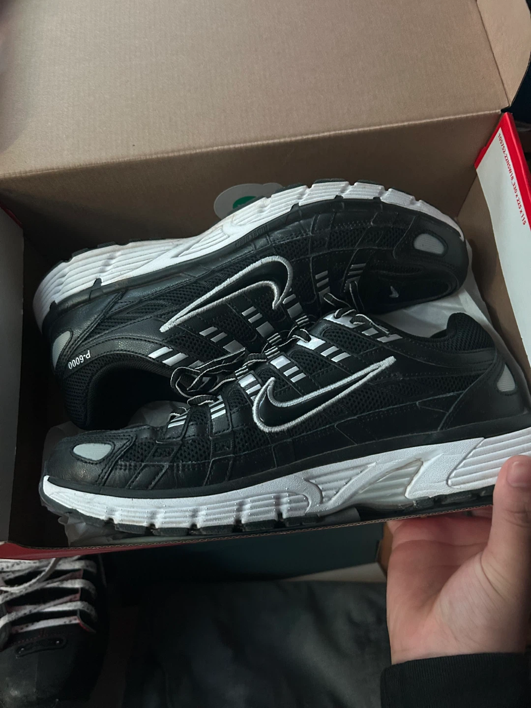 Nike P-6000 Black White Running Shoes