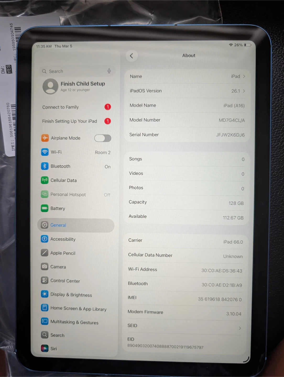 Apple iPad (11th Gen) 128 GB - Blue - photo 4