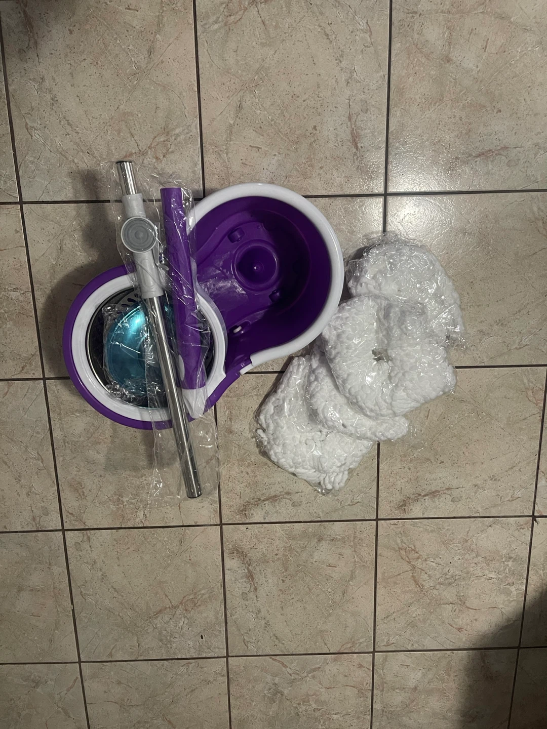 Purple Spin Mop and Bucket Set - photo 2
