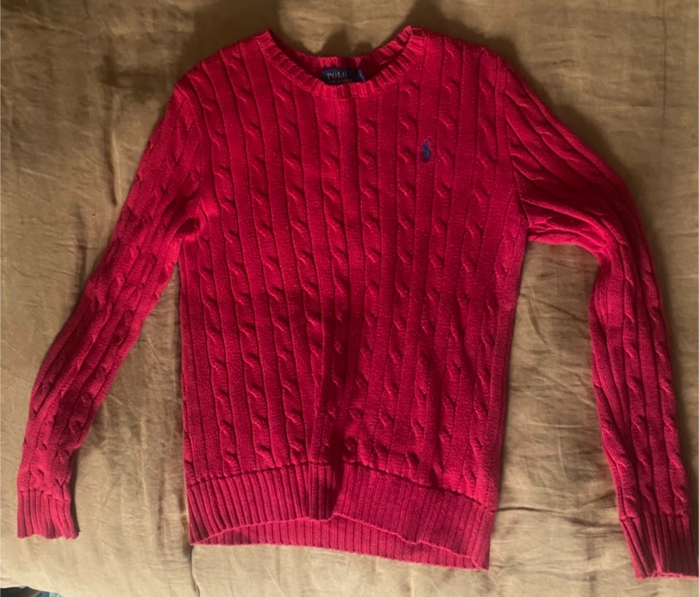 Vintage Ralph Lauren Polo Red Knitted Sweater S