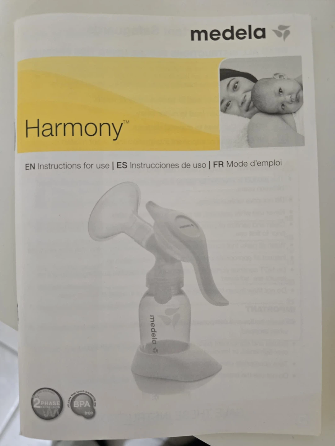 Medela Harmony Manual Breast Pump