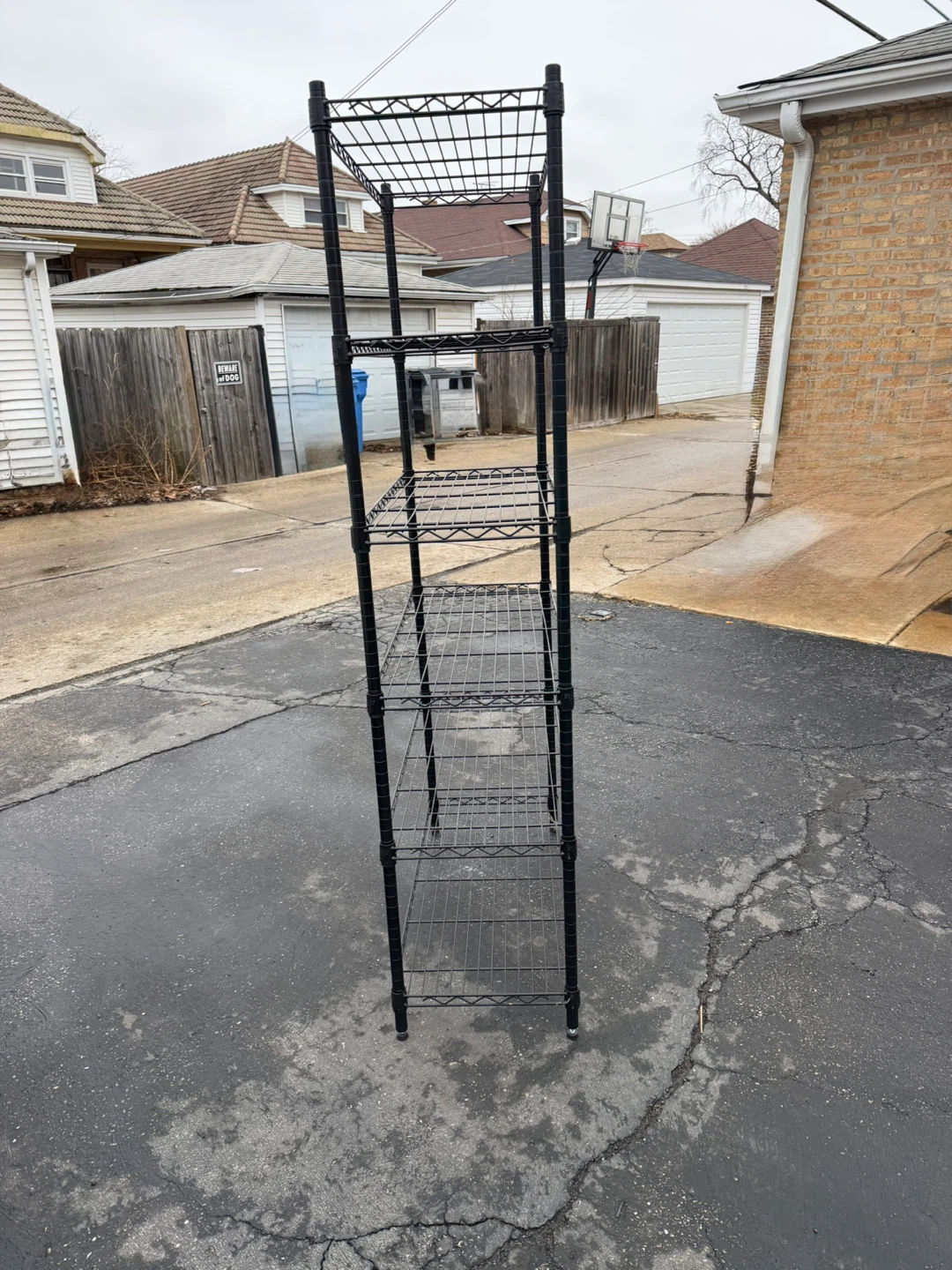 Black 6 Wire Shelving Unit - photo 3