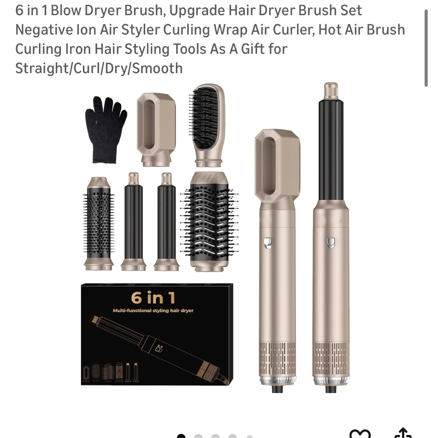 Brand New 6 in 1 Blow Dryer Brush Set