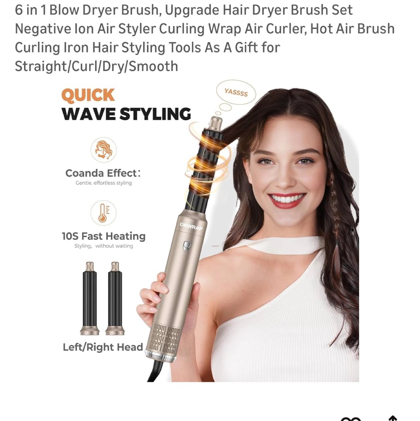 Brand New 6 in 1 Blow Dryer Brush Set - photo 4